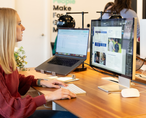 Lindsey Kelly, one of Estland's newest Art Directors.