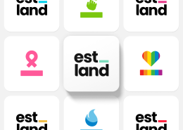 Estland's business name displayed in logo