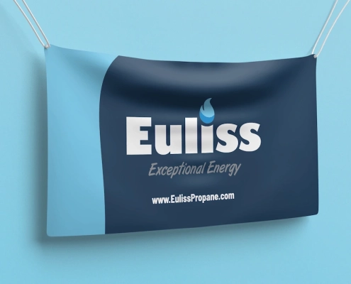 Mockup design of a banner for Euliss Propane